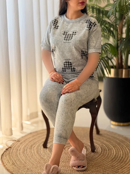 ست تیشرت شلوارک سنگشور خرگوش کد2602