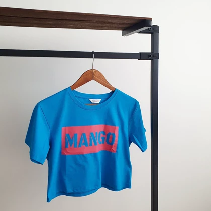 تیشرت کراپ زنانه MANGO کد Z-SA2
