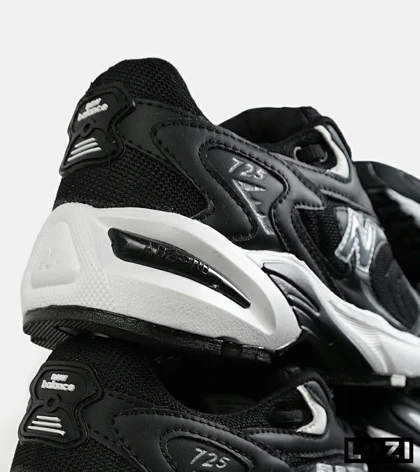 کفش کتانی مردانه و زنانه مشکی سفید NEW BALANCE 725