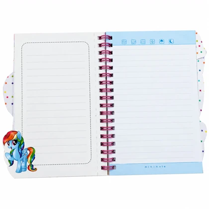 دفترچه یادداشت 75 برگ فانتزی سیمی اندازه 12×16 سانتی متر