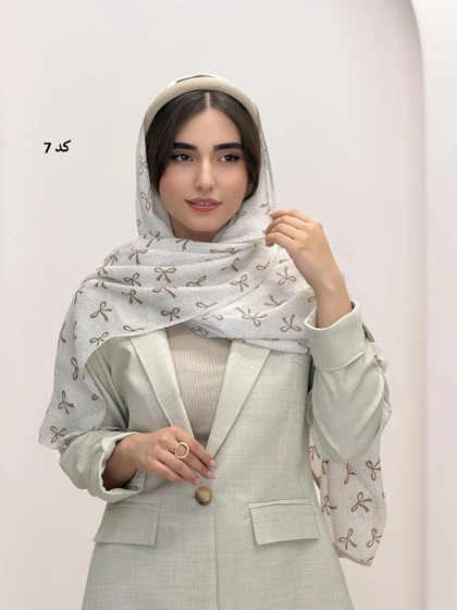 6927-شال نیلوفر
