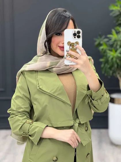 بارانی چهاردکمه یقه دوبل