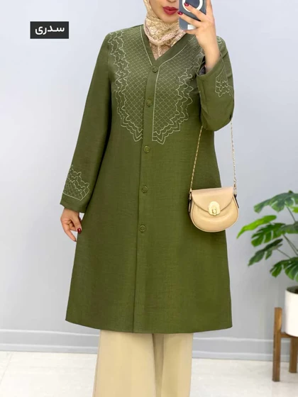 مانتو گلدوزی پورتو کد 458532