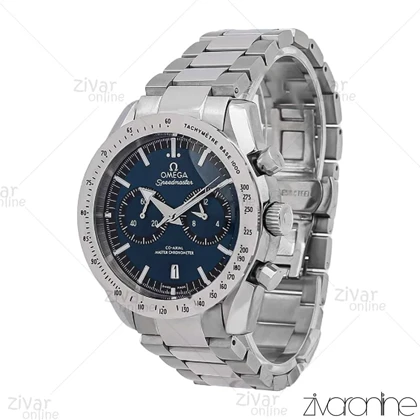 ساعت امگا اسپیدمستر مردانه سه موتوره سیلور صفحه سرمه ای 107150