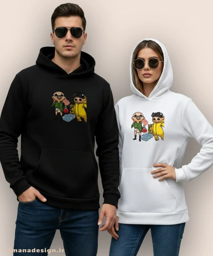 هودی مردانه و زنانه طرح بریکینگ بد شخصیت والتر وایت و جسی پینکمن کد 886