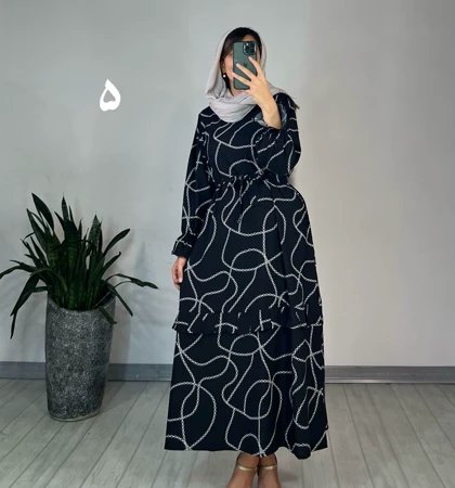 پیراهن مانتویی شکوفه 2