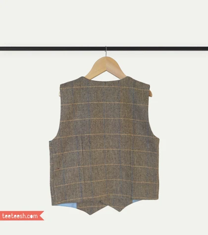 جلیقه رسمی پشمی کرمی