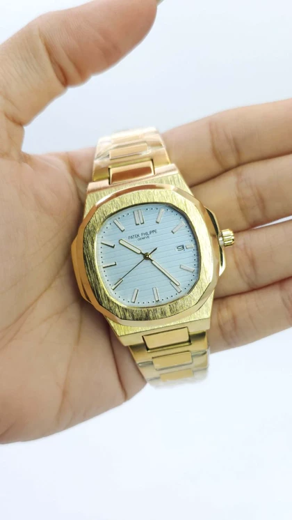 ساعت مچی مردانه پتک فیلیپ ناتیلوس Patek Philippe Nautlus طرح اتوماتیک موتور نما