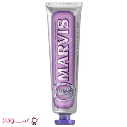 خمیردندان سفید کننده مارویس مدل jasmin mint (نعنا یاس)