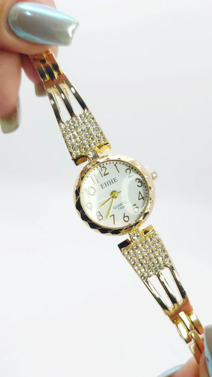 ساعت مچی زنانه مجلسی EHHE نگین‌دار با موتور کوارتز