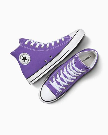 کفش ال استار اصل ساق بلند مدل کلاسیک رنگ بنفش All Star Chuck Purple