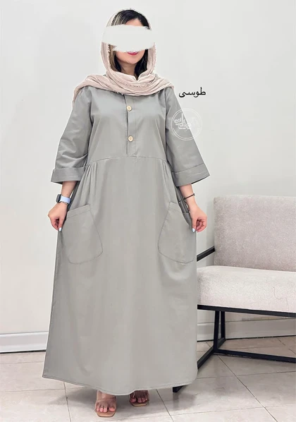 پیراهن مانتویی حنا