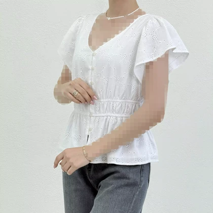 شومیز زنانه خامه دوزی عروسکی