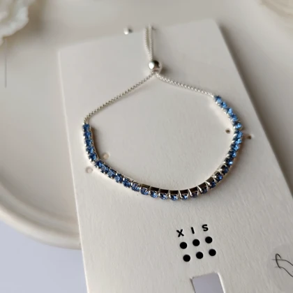 دستبند جواهری آبی