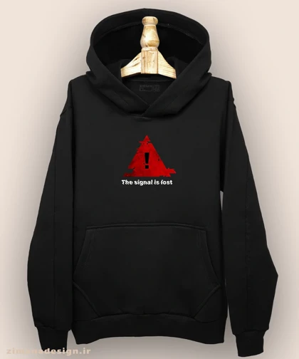 هودی مردانه و زنانه طرح مثلث سیگنال از دست رفته کد 965