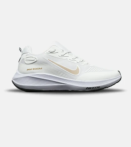 کفش کتانی مردانه و زنانه سفید کرم نایک NIKE air zoom مدل 8350