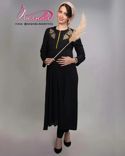 مانتو بارداری کرپ آتوسا