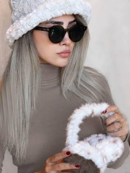 ست کلاه باکت و گوش گیر زمستانی زنانه مدل pilo