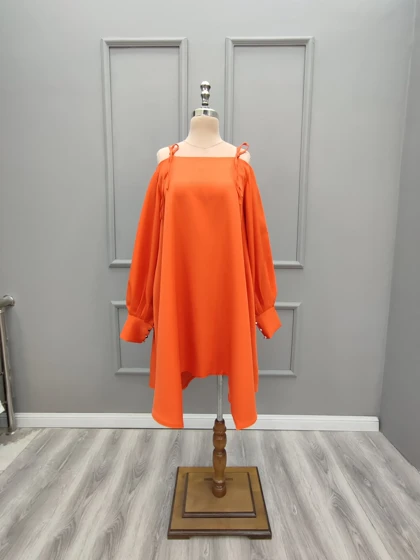 پیراهن کوتاه سرشونه بندی 201