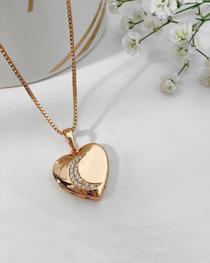 گردنبند قلب و ماه ژوپینگ
