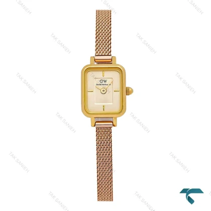 ساعت زنانه دنیل ولینگتون مینی بند حصیری مدل DW-8622-L