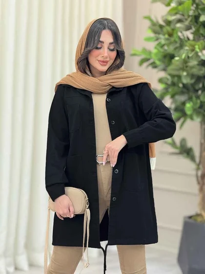مانتو پایین بند چهار جیب