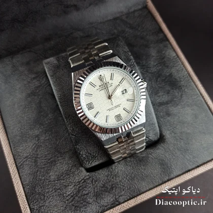 ساعت مچی مردانه برند رولکس مدل DO1110 استیل آرام گرد