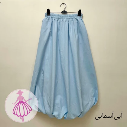 دامن لینن بالونی جیب‌دار بلند در رنگبندی متنوع