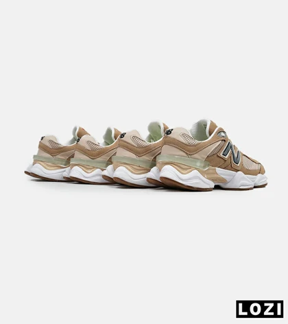 کفش کتانی مردانه و زنانه قهوه ای کرم طوسی NEW BALANCE 9060 مدل 5299