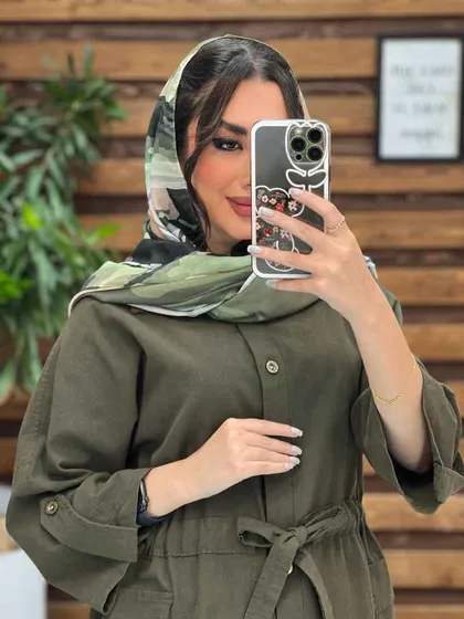مانتو بغل جیب کمرگت