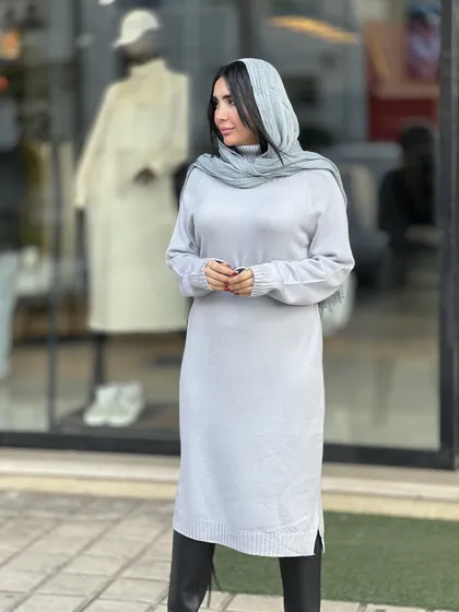 بافت بلند وارداتی یقه اسکی کد 688