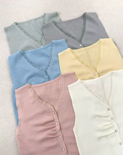 تاپ بافت یقه هفت کد 5449