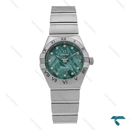 ساعت امگا کانسلیشن زنانه سیلور صفحه سبز شهاب سنگی Omega-7345-L