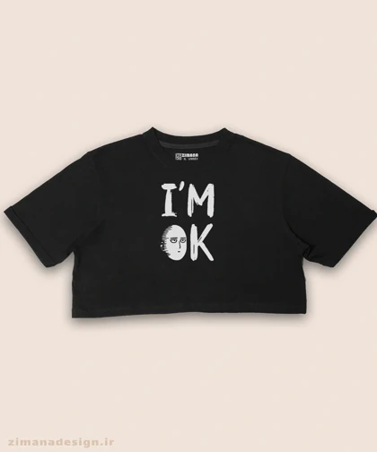 کراپ زنانه طرح وان پانچ من شخصیت سایتاما کد 900