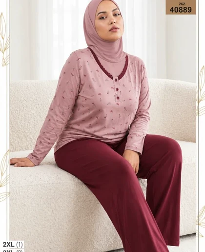 بلوز و شلوار بیگ سایز زنانه sexen کد 40889