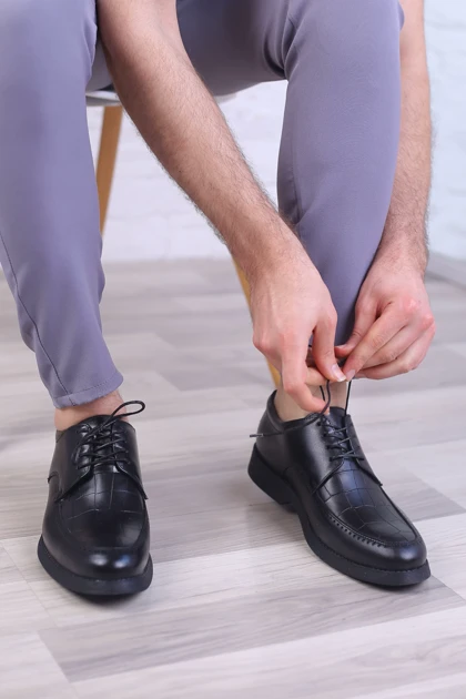 کفش چرم مردانه مجلسی کویری