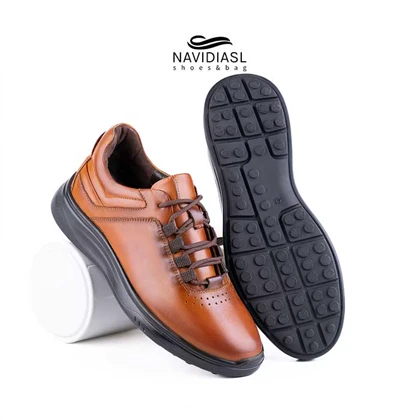 کفش مردانه چرم اسپرت طبی کد 6010003