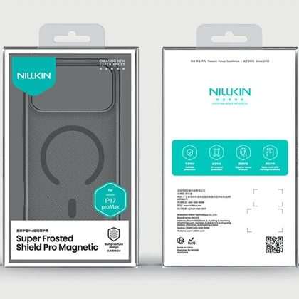 قاب مگ‌سیف گوشی آیفون 17 پرومکس نیلکین Nillkin Super Frosted Shield Pro Magnetic
