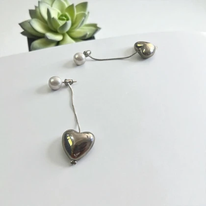 گوشواره قلب مروارید