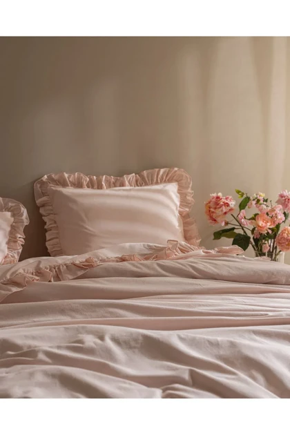 سرویس روتختی دو نفره Madame Coco مدل Obernai پنبه - سفید