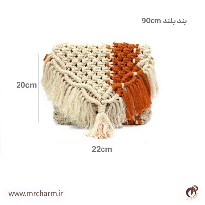ست صندل و کیف بافت زنانه mrc2416-06