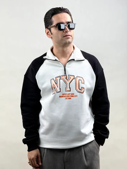 دورس نیم زیپ چاپی NYC