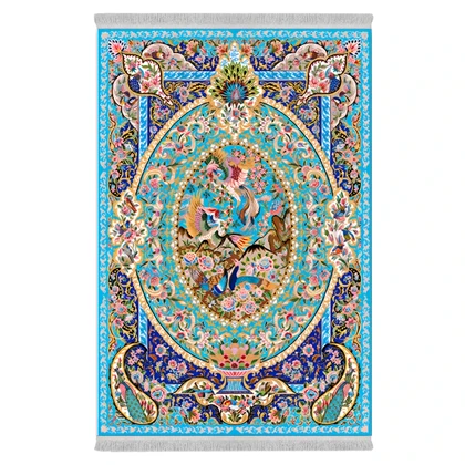 فرشینه از جنس پارچه هازان مخمل ترک طرح سنتی و مدرن برند دفه کد DAMG636