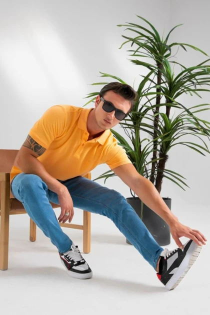 تیشرت یقه پولو مردانه hlt-jeans