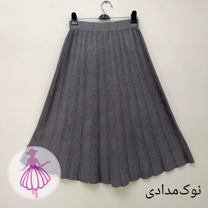 دامن بافت خارجی نیم کلوش در رنگبندی متنوع(کد1424)