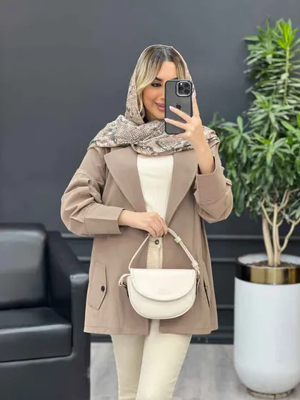 مانتو لینن سرشانه ژیله