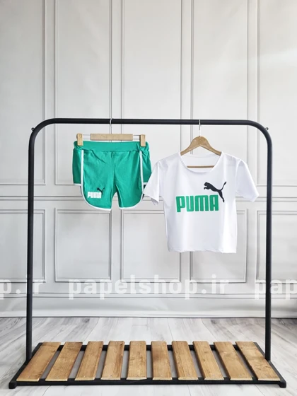 ست کراپ و شورتک طرح پوما Puma