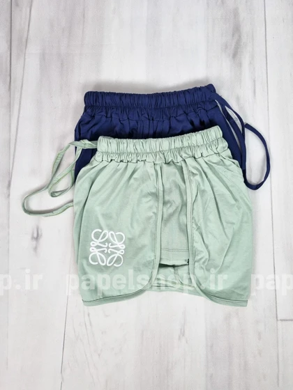 ست لباس راحتی تیشرت آستین حلقه و شورتک نخ پنبه