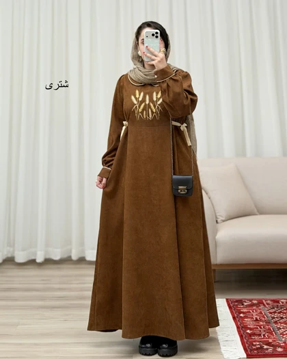 کفتان کبریتی گلدوزی مدل پاییزه