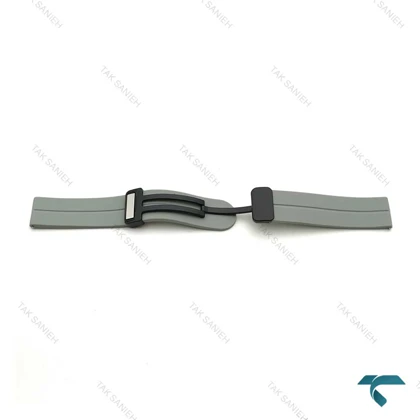 بند رابر ساعت مچی امگا سواچ طوسی Strap-7853-U